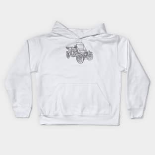 Old Car, Cabriolet, Vintage, Classic Car Kids Hoodie